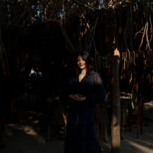 PARISA – Midnight Tiered Maxi Dress