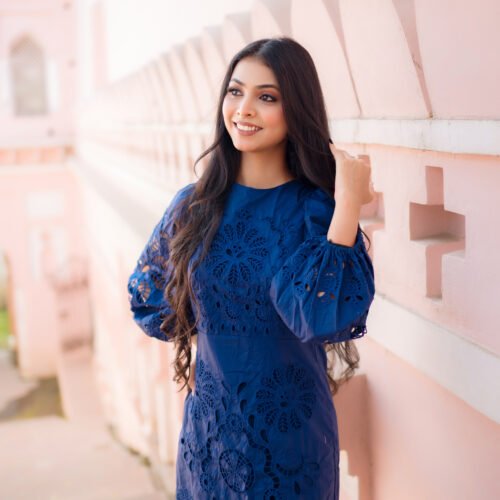 Parisa Midnight Bloom Lace Dress